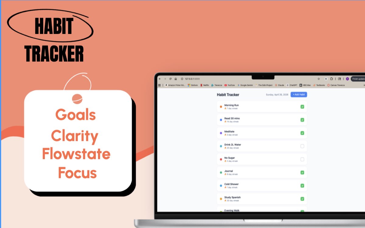 Habit Tracker app screenshot